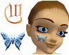 Facepaint-Blue Butterfly