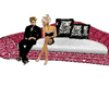 Modern couch with poses
