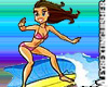 surfing girl