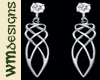 WM Diamond Celtic Earrng