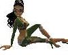 TT Green GG Biker Suit