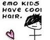 emo kids have cool hair
