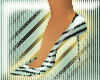 Pumps in Mint Stripe.
