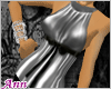 ANN Satin-Bow Top SILVER