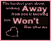 ~Emi~ Walk Away Sticker