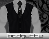 Black Pinstripe Vest