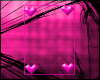 Hot Pink Heart Border >^