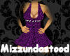 Halter Nack Dress-Purple