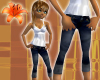 Dark Wash Capris