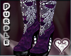Queens purple boots
