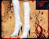 White suede strepp
