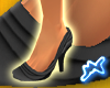 [M] Ruffle Shoes Black