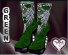 Queen's green boots