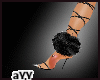 aYY- Fur Anklet BlK ( L)