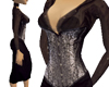 SN BlackSilver Corset