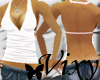 *V* String Halter- White