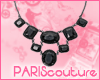 *Pc* Black Jewels Neckl.