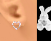 (M) Cute heart Earing *