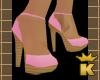 {K} Pink Platform Pumps