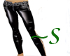 ~S Blk leather pants