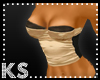 {K} Satin Corset Cream