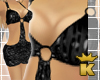 {K} Black ClubWear Dress