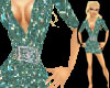 Shimmer Teal MiniDress