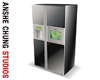 [ACS] BLACK REFRIGERATOR