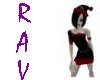 goth santa hat