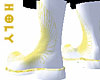 Gold & White Wing Boot