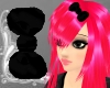 Hair Bow Puffy [black]