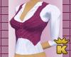 {K} Plum Vest /w shirt
