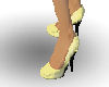Pastel yellow pump
