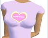 Lilac Angel heart Tee