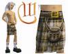 Scottish Kilt - Brown