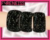 ~F Black Sequin Bangles