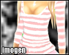 # pink&white summer top
