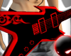 Black/Red Tribal Guitar