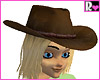 Brown Cowgirl Hat w/ Blond Hair