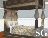 Marble Bed antique style
