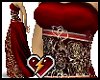 S redgoldlace gown