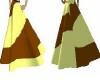 Brown yellow skirt