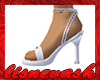 (L) White Strappy Sandal