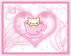animated cat in a cup
