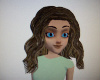 Brown wavy hair