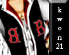 [K21] Blk/Wht/Red Vest