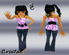 Pink swirls outfit