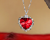 red heart necklace