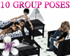 10 Group Poses#Sofa set