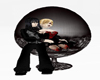 vampys black egg chair